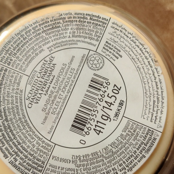 B&BW Sunshine & Daffodils 3-wick Candle - Picture 4 of 4